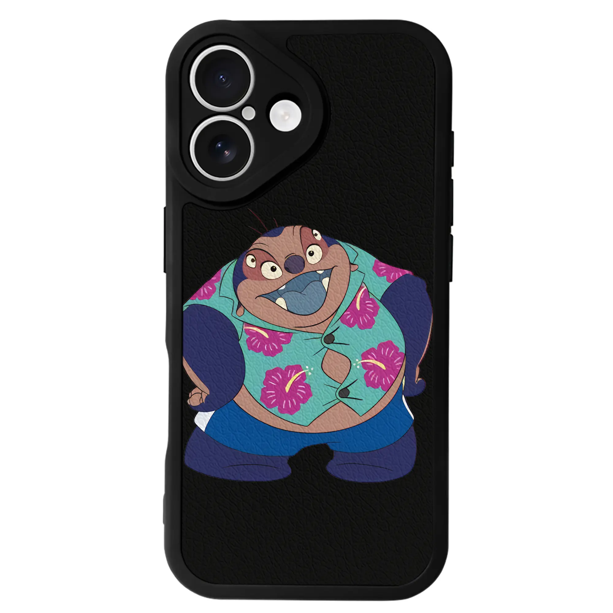 リロ＆スティッチ グッズ ジャンバ博士 - IPhone 16シリーズ対応 ・ シリコンスマホケース ・ レザー調 ・ 高精度フィット ・ 耐衝撃 ・ ワイヤレス充電対応 ・ 精密カット